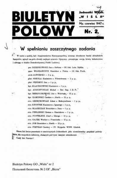 Перелік польських старшин, які загинули у зіткненнях з 