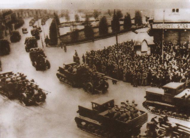 Осінь 1939 року. Частини Червоної армії на вулицях Львова